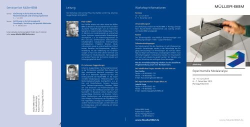 Download Flyer (PDF, 350 KB) - Müller-BBM GmbH