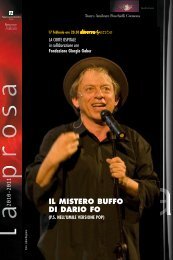 IL MISTERO BUFFO DI DARIO FO - Teatro A. Ponchielli