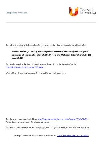 Maruthamuthu, S. et al. - Teesside's Research Repository