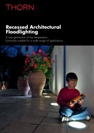Recessed Architectural Floodlighting - THORN Lighting