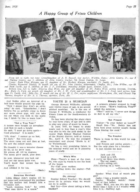 The Frisco Employes' Magazine, June 1928 - Springfield-Greene ...