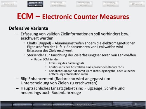 Militärische Telematik-Systeme - Technische Hochschule Wildau