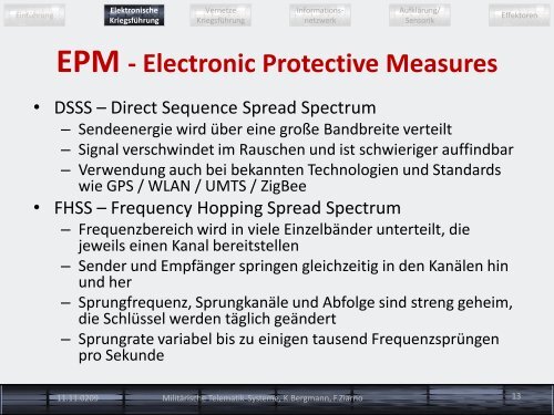 Militärische Telematik-Systeme - Technische Hochschule Wildau