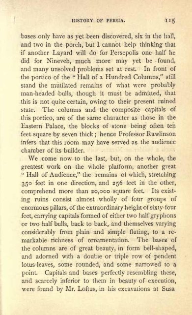 Persia from the Earliest Period to the Arab