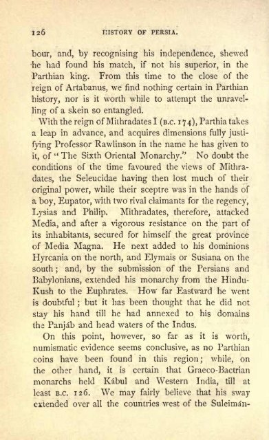 Persia from the Earliest Period to the Arab