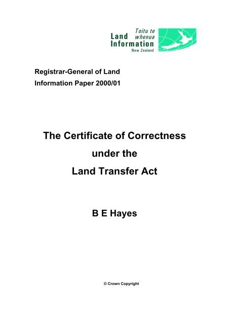 the-certificate-of-correctness-under-the-land-transfer-act