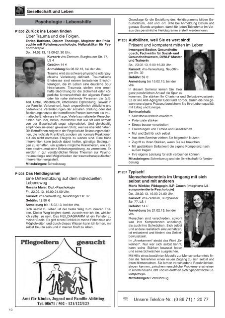 Programm Frühjahr 2013 komplett - Volkshochschule Alt-/Neuötting