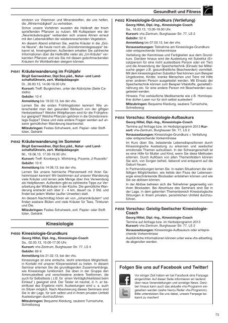 Programm Frühjahr 2013 komplett - Volkshochschule Alt-/Neuötting