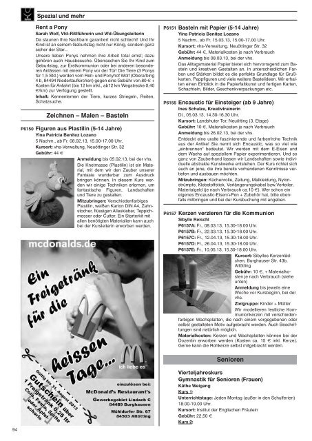 Programm Frühjahr 2013 komplett - Volkshochschule Alt-/Neuötting