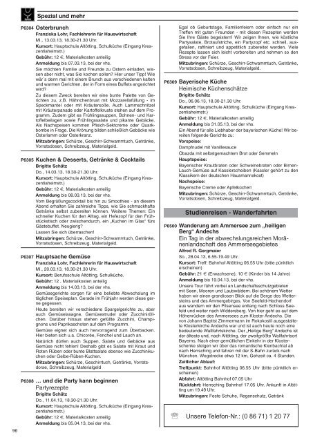 Programm Frühjahr 2013 komplett - Volkshochschule Alt-/Neuötting