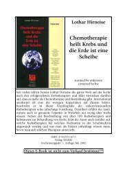 Chemotherapie heilt Krebs und die Erde ist eine Scheibe