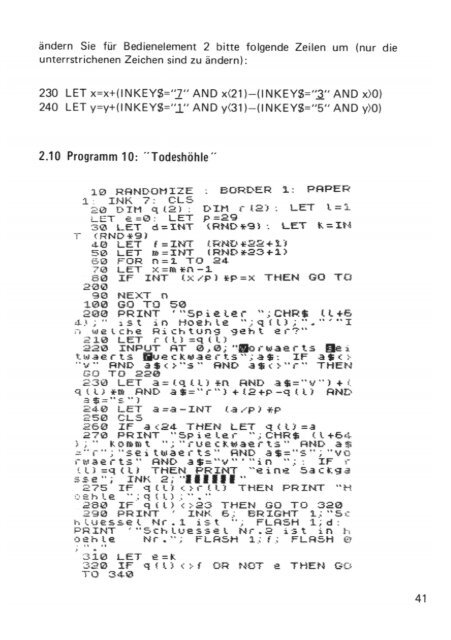 Viel mehr als 33 Programme für den Sinclair Spectrum