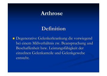 Arthrose