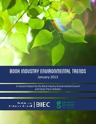 Book Industry Environmental Trends