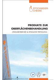 produkte zur oberflächenbehandlung - stockmeier chemie