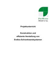 Projektunterricht Konstruktion und effiziente ... - TeachWood