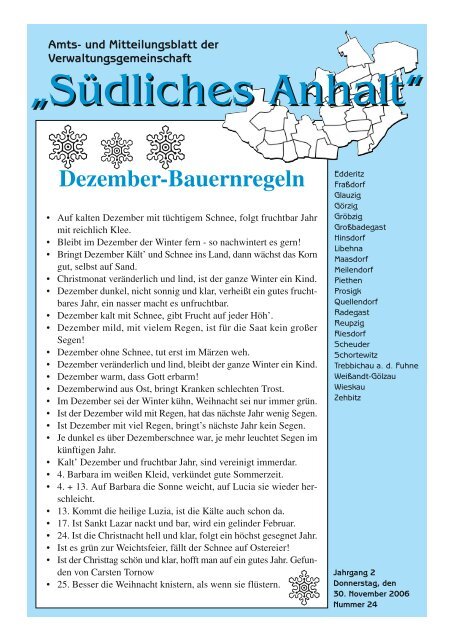 Amtsblatt Nr. 24 - Stadt Südliches Anhalt