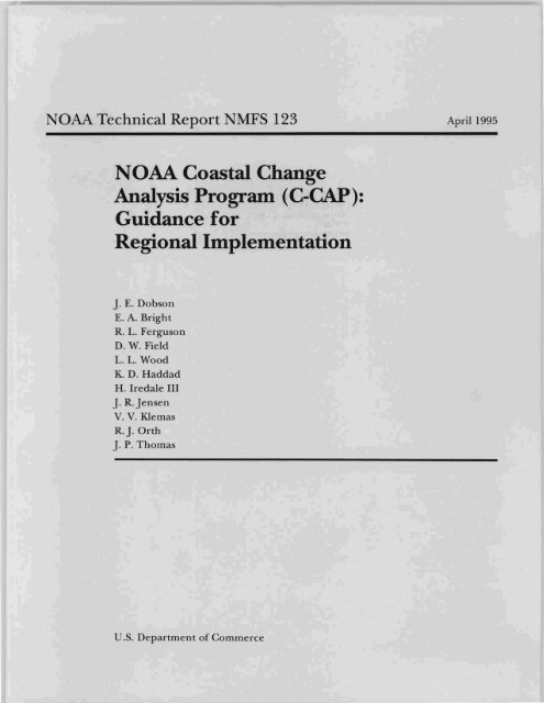 NOAA Coastal Change Analysis Program (C-CAP): Guidance for ...