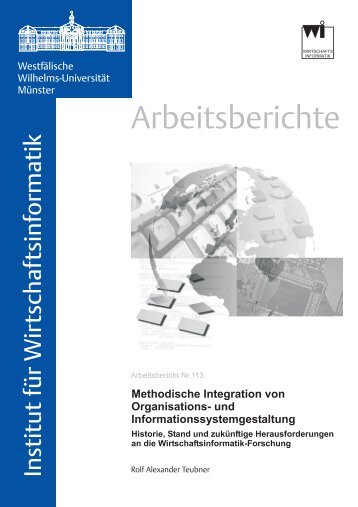 Arbeitsberichte - Institut für Wirtschaftsinformatik - Universität Münster