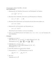 ¨Ubungsaufgaben Mathe I für BWL / 03.12.09 Kurvendiskussion 1 ...