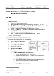 Martens: Übungen in der Betriebswirtschaftslehre, #06 ... - VWA-BWL