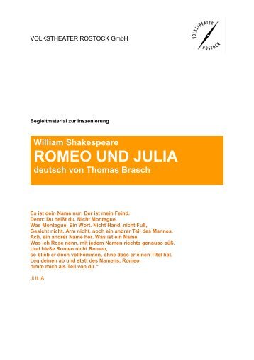 ROMEO UND JULIA - Volkstheater Rostock