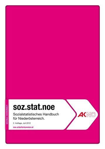 Sozialstatistisches Handbuch NÖ 2012 (pdf 2,3 mb - AK ...