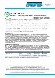 ALTEC ® LT 121 - Neutec Chemie-Vertriebs GmbH