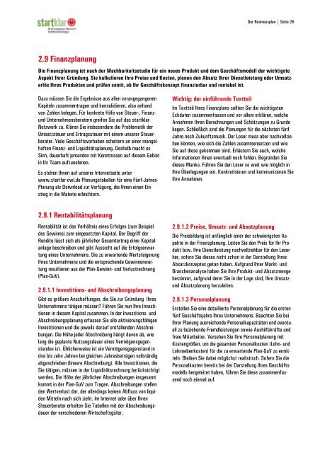 Handbuch zum Download - Startklar