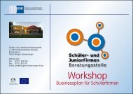 Businessplan für Schülerfirmen - Schüler- und Juniorfirmen ...