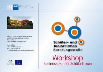 Businessplan für Schülerfirmen - Schüler- und Juniorfirmen ...