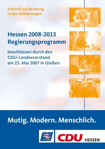 Regierungsprogramm 2008 - 2013 (pdf)