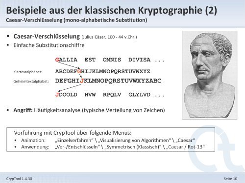 1. Offizielle Präsentation - CrypTool