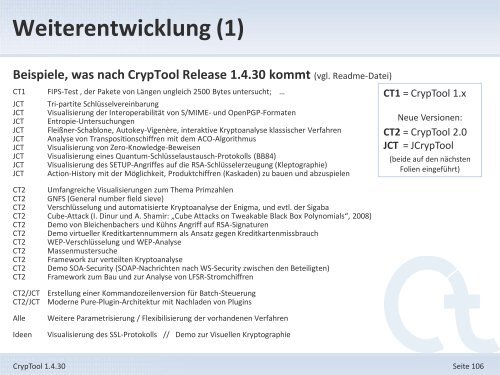 1. Offizielle Präsentation - CrypTool