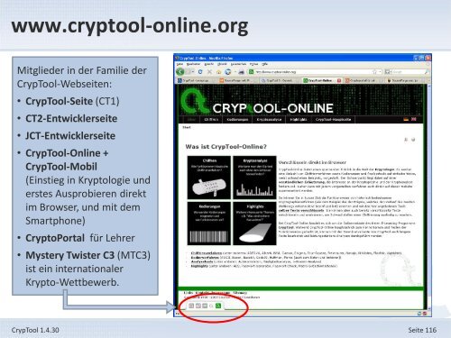 1. Offizielle Präsentation - CrypTool