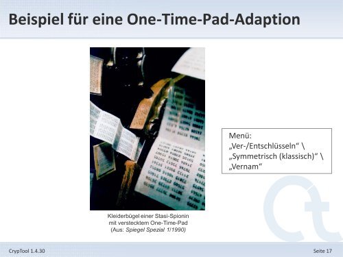 1. Offizielle Präsentation - CrypTool