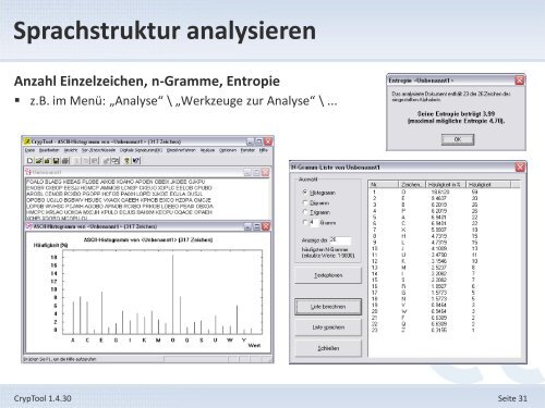 1. Offizielle Präsentation - CrypTool