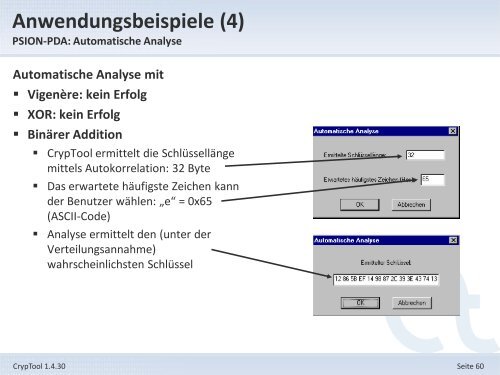 1. Offizielle Präsentation - CrypTool