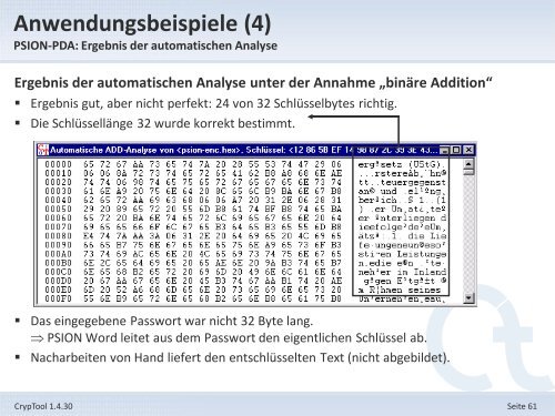 1. Offizielle Präsentation - CrypTool