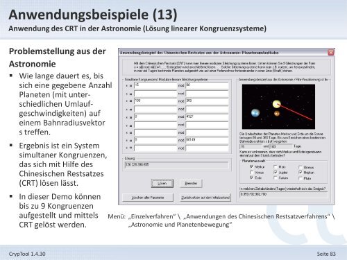 1. Offizielle Präsentation - CrypTool