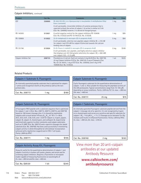 Inhibitor SourceBook™ Second Edition