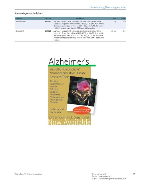 Inhibitor SourceBook™ Second Edition
