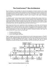 The CoreConnect™ Bus Architecture - IBM