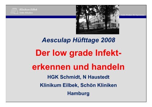 Der low grade Infekt- erkennen und handeln - Septische Chirurgie