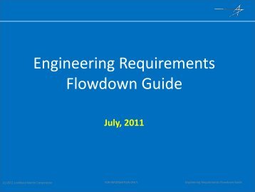 Engineering Requirements Flowdown Guide - Lockheed Martin