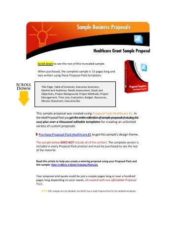 Sample Business Proposal - Proposal Kit