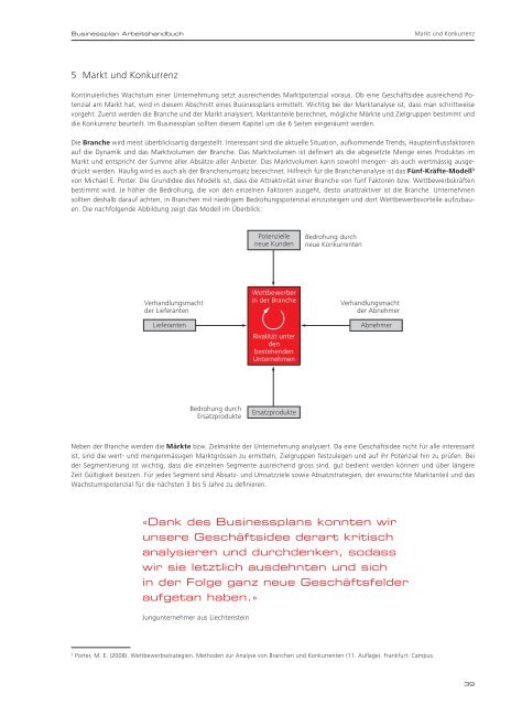 «Businessplan» / «Handbuch»