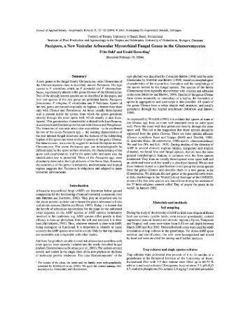 Pacispora, a New Vesicular Arbuscular Mycorrhizal Fungal Genus in ...