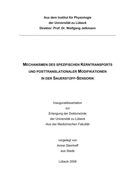 Dissertation Amrei Steinhoff - Universität zu Lübeck