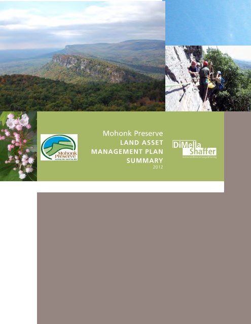 Land Asset Management Plan Summary - Mohonk Preserve